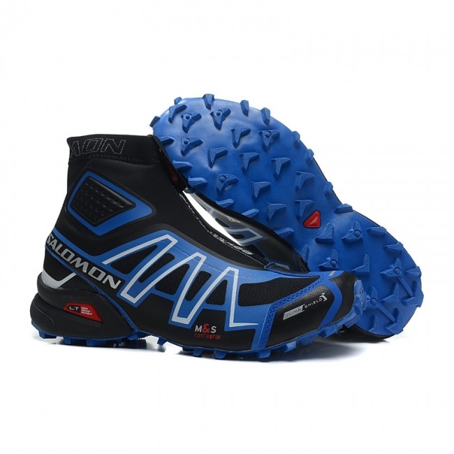 2018 Salomon Snowcross Men Shoes In Blue Black