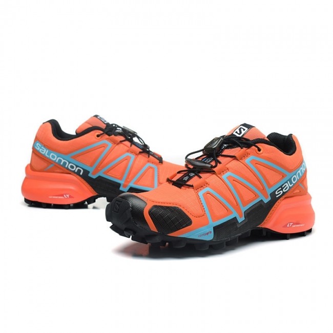 Salomon Mountain Speedcross 4 Women Shoes In Orange Black