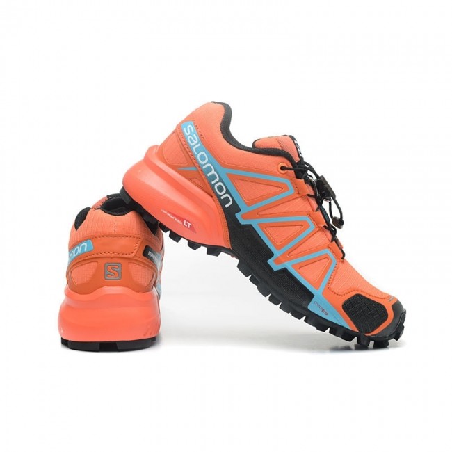 Salomon Mountain Speedcross 4 Women Shoes In Orange Black