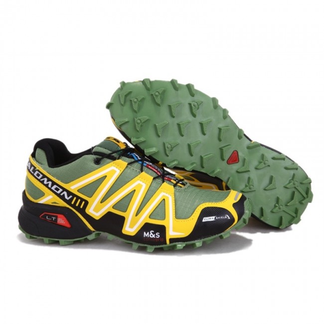 Salomon Mountain Trail Running Speedcross 3 Mens Shoes In Yellow