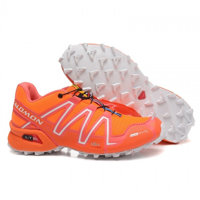 Salomon Mountain Trail Running Spikecross 3 Cs Womens Shoes In Orange