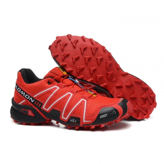 Salomon Mountain Trail Running Spikecross 3 Cs Womens Shoes In Red