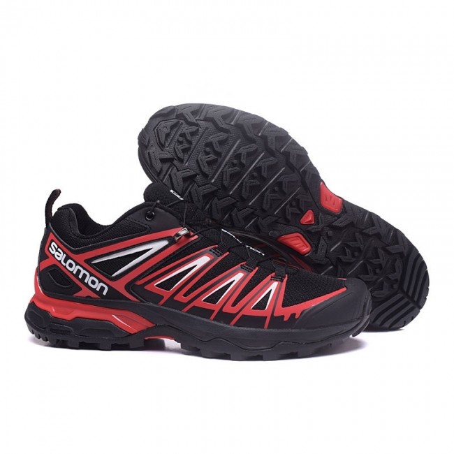 Salomon Mountain Trail Running Xt Hornet 2.0 Mens Shoes In Black Red