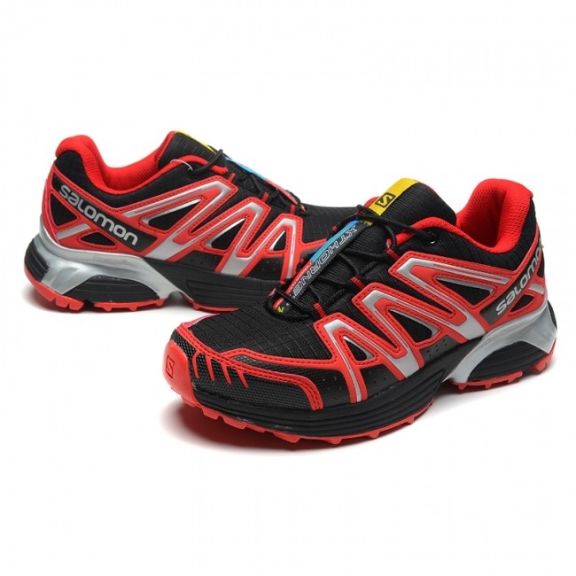 Salomon Mountain Trail Running Xt Hornet Mens Shoes In Black-Red