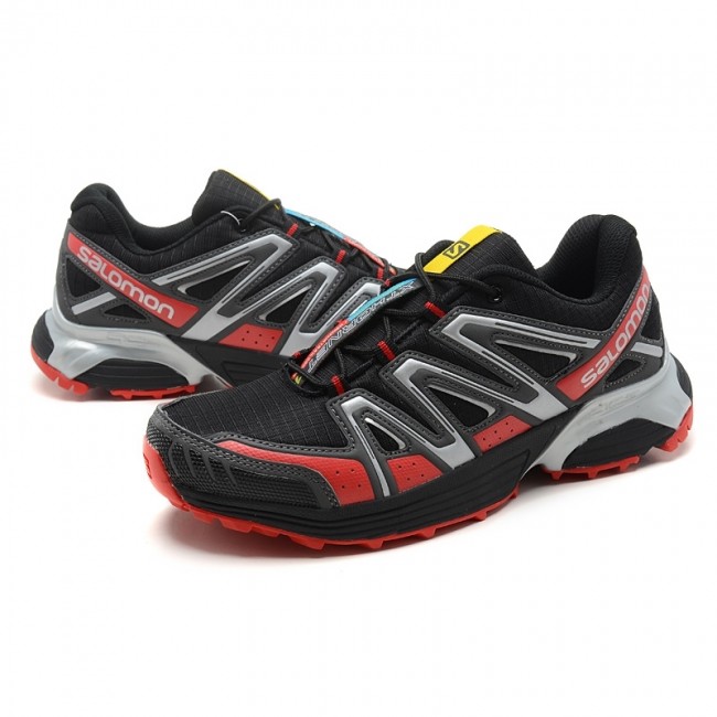 Salomon Mountain Trail Running Xt Hornet Mens Shoes In Black Red Ii