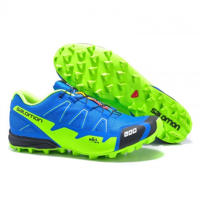 Salomon S-Lab Fellcross 2 Shoes In Blue Green