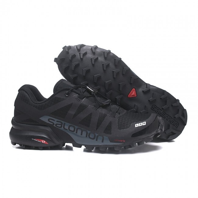 Salomon Speedcross 5 Mens Shoes In Gray Black