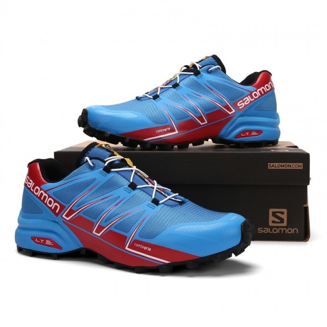 Salomon Speedcross Pro Men Shoes In Blue Red