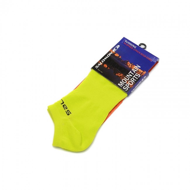 Salomon Short Socks In Yellow