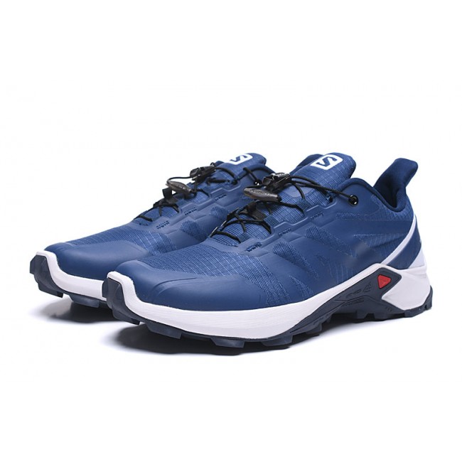 Men's Salomon Shoes Supercross Trail Running In Blue