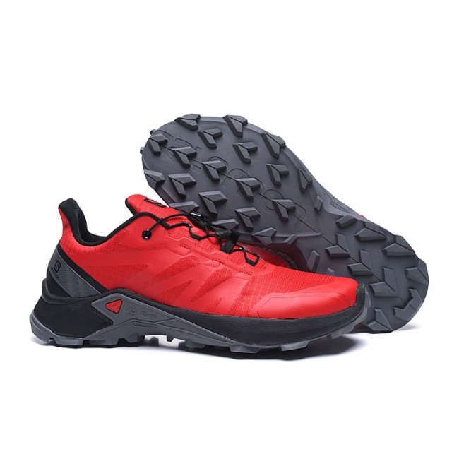 Men's Salomon Shoes Supercross Trail Running In Red