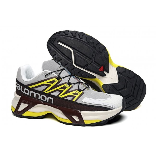 Men's Salomon Shoes XT Street In Light Gray Yellow